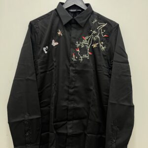 Black Embroidery Designer Shirt