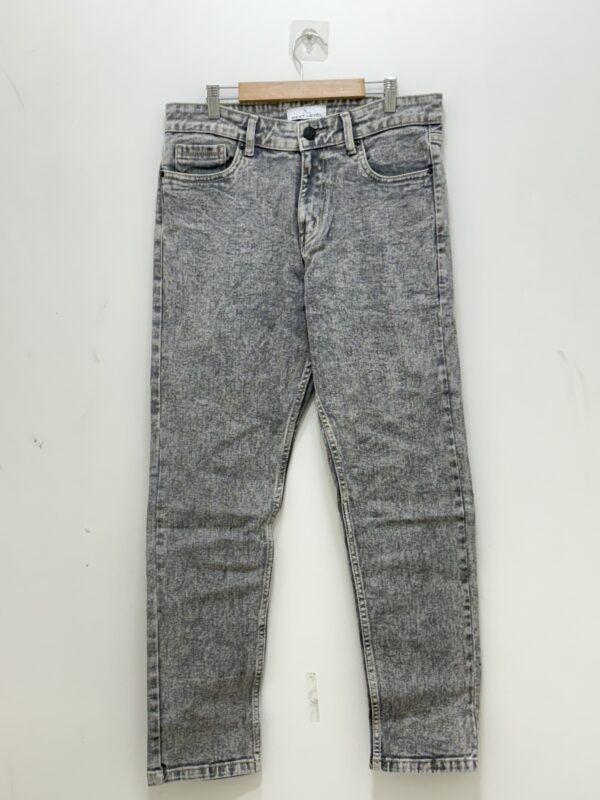 Acid Wash Grey Regular Fit Jean