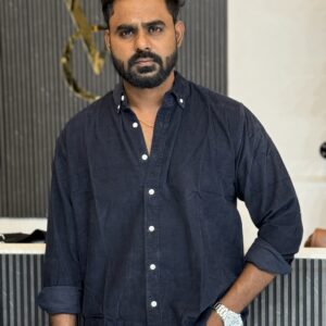 Corduroy Shirt ( Navy Blue )