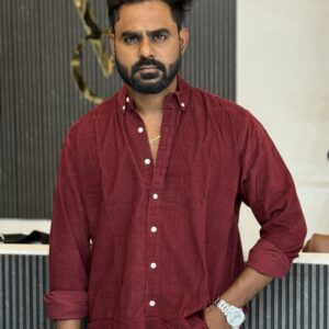 Corduroy Shirt ( Dark Red )