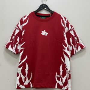 Flame Oversized T-shirt ( Red )