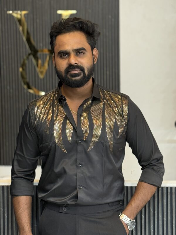 Designer Stone Shirt ( Black )