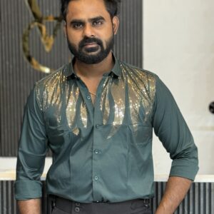Designer Stone Shirt ( Green )