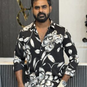 Imported Printed Shirt ( Black )