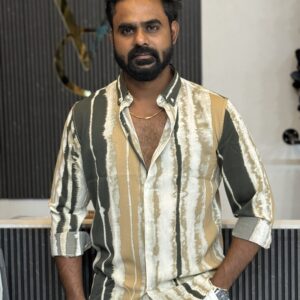 Imported Printed Shirt ( Green & Yellow )
