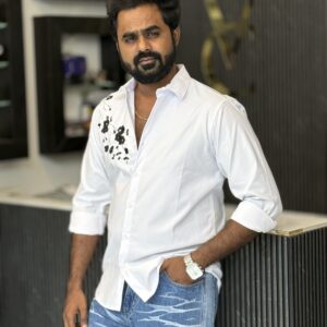 Embroidery shirt ( white )