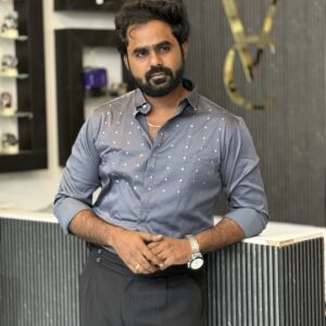 Designer stone shirt ( grey )
