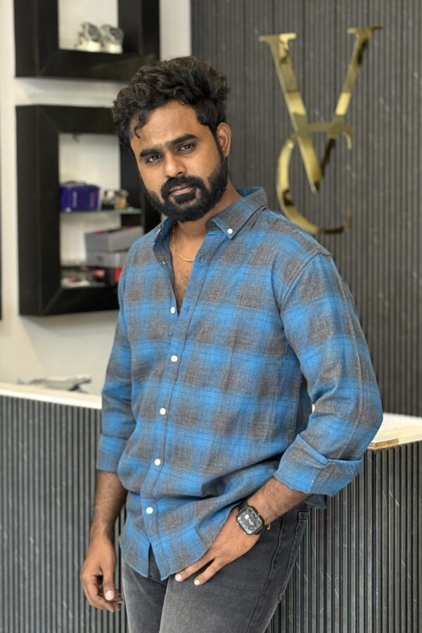 Flannels shirt ( teal blue )