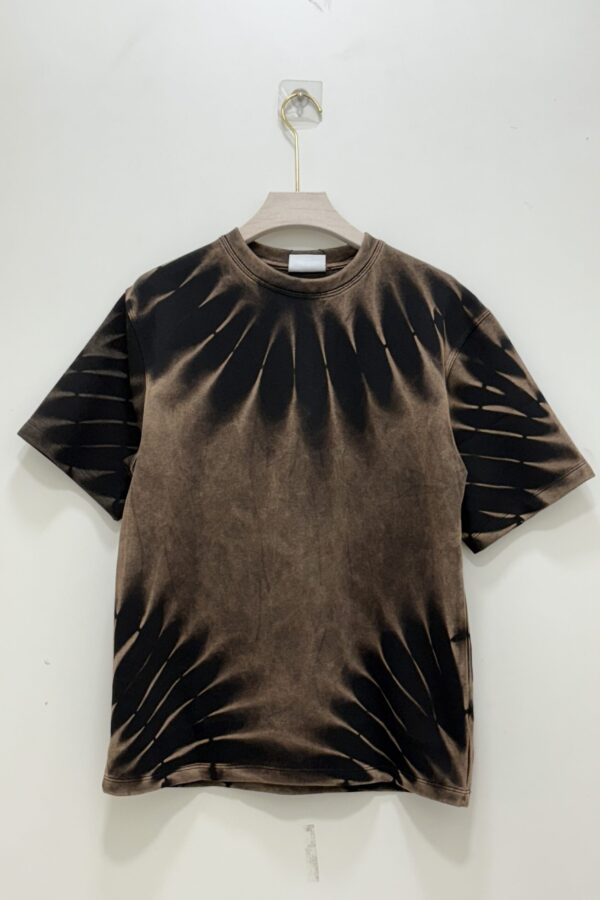 Spider web tie-dye - brown & black oversized T-shirt