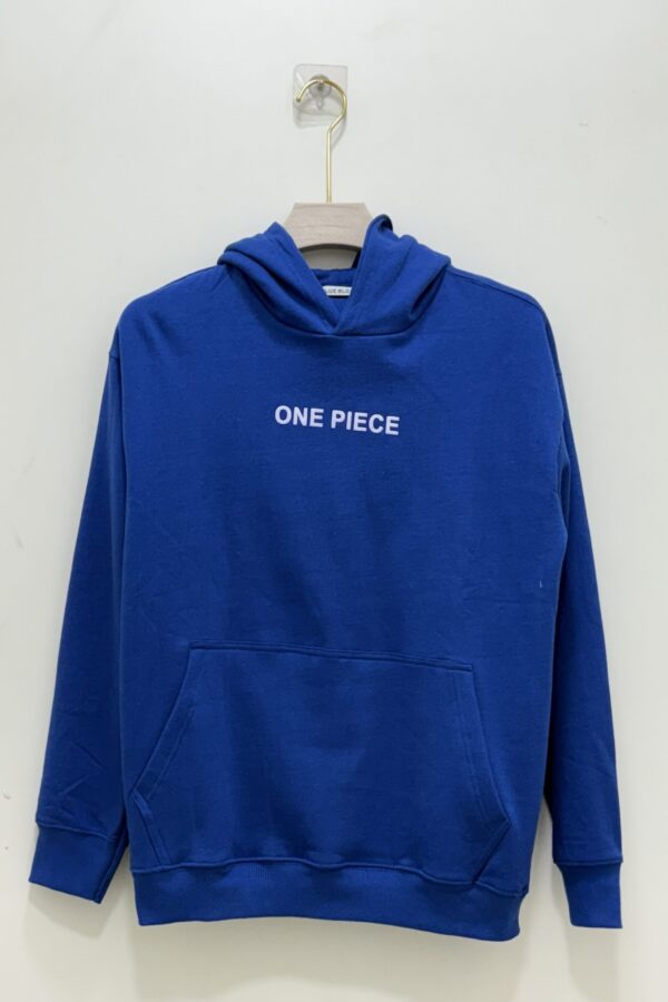 Front & back oversized hoodie - blue