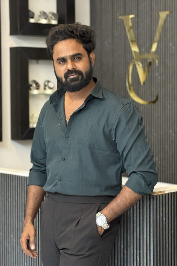 Designer stone shirt - Dark Green