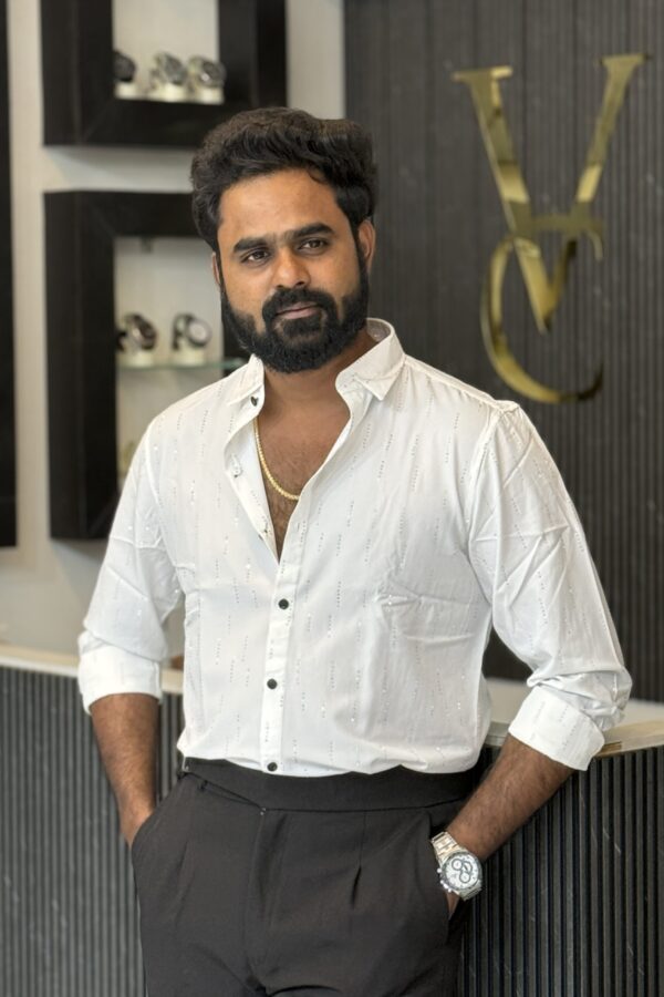 Designer stone shirt - White