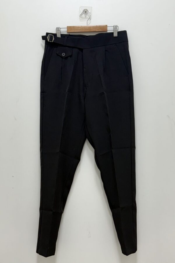 Black italian Gurkha pant - Ankle fit