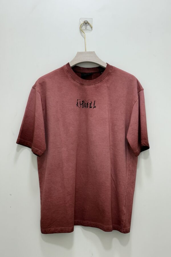 Tie & dye Oversized printed T-shirt - Deep red