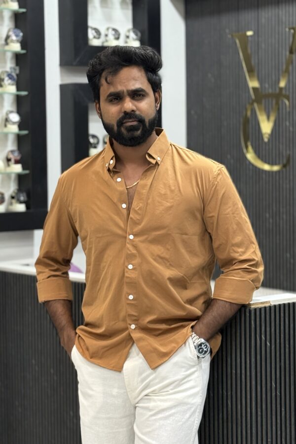 Liquid solid shirt - Caramel