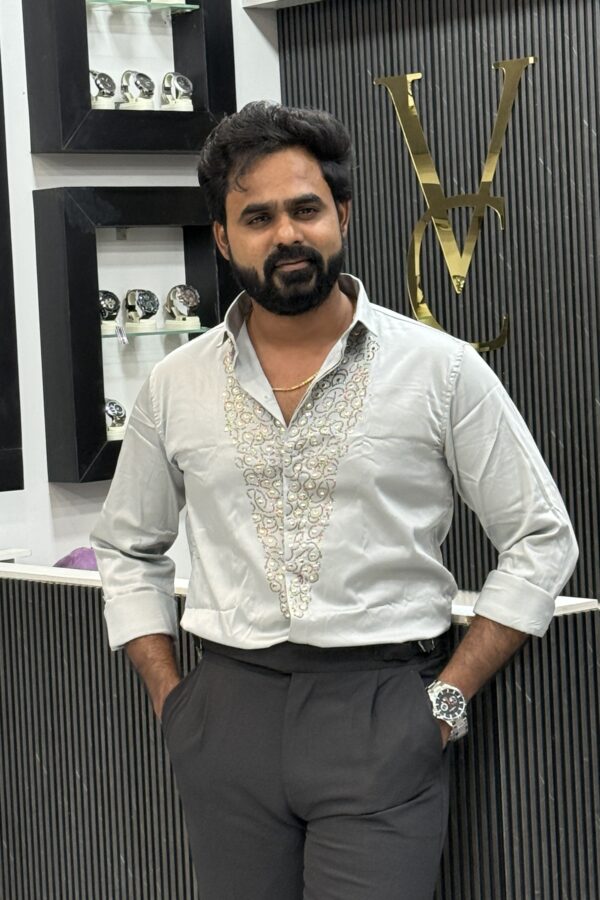 Luxury designer shirt - Silver