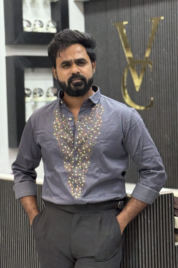 Luxury designer shirt - Dark grey