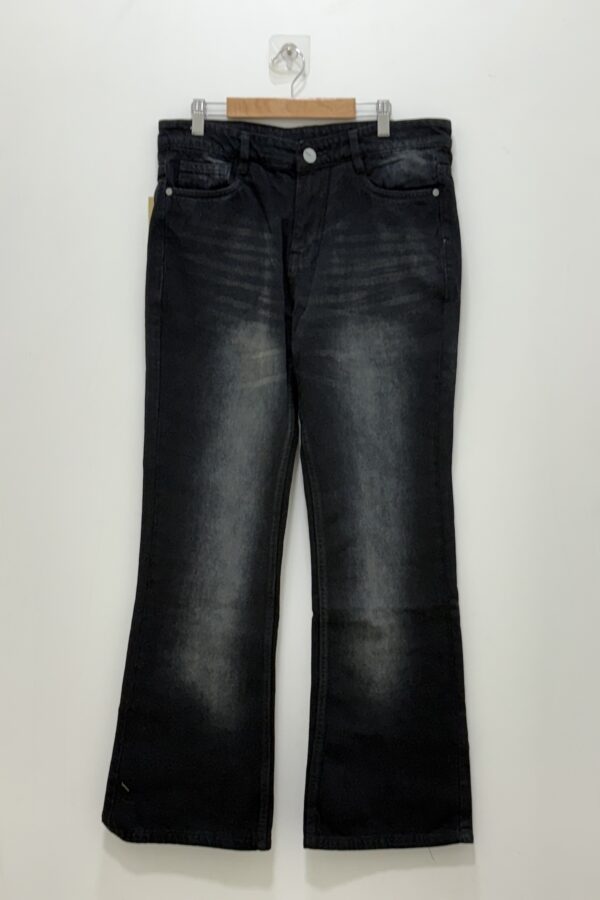 Bootcut vintage faded black jean
