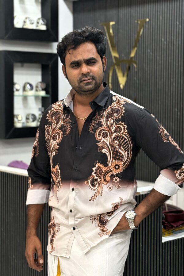 Designer floral stone shirt