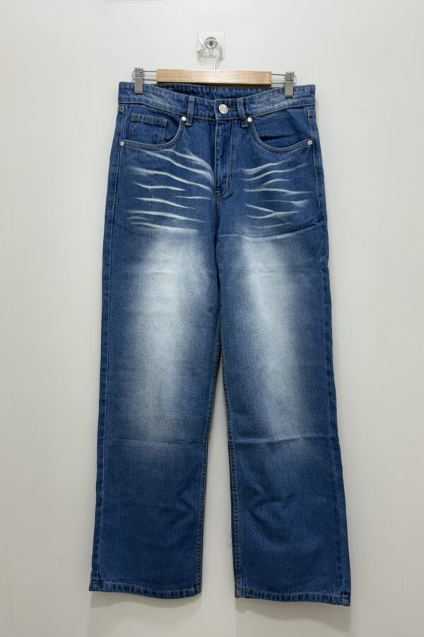 Light blue vintage whisker baggy